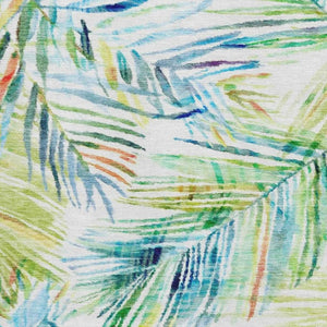 HomeRoots 5' X 8' Washable Rainbow & Ivory Geometric Area Rug with Stain Resistance & UV Protection Features 646327