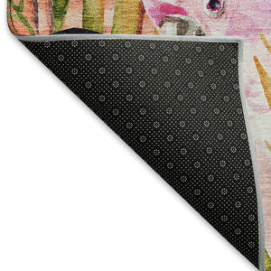 HomeRoots 8' X 10' Rainbow Geometric Washable Area Rug - Stylish, Durable, UV-Protected & Perfect for Families! 646335