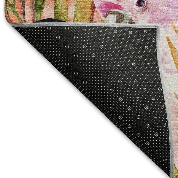 HomeRoots 8' X 10' Rainbow Geometric Washable Area Rug - Stylish, Durable, UV-Protected & Perfect for Families! 646335