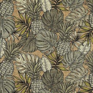 HomeRoots 8' X 10' Modern Khaki Gray & Yellow Geometric Washable Area Rug with UV Protection for Homes 646371