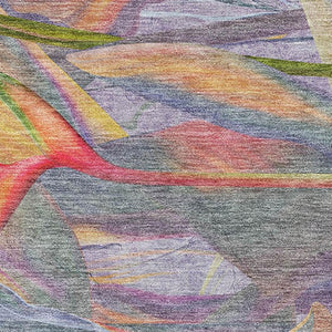 HomeRoots 8' X 10' Colorful Geometric Washable Area Rug with UV Protection for Kids, Pets & High-Traffic Spaces 646389
