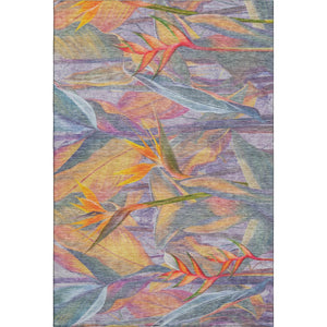 HomeRoots 10' X 14' Rainbow Geometric Washable Area Rug - Stylish, Durable, UV-Protected for Busy Homes 646391