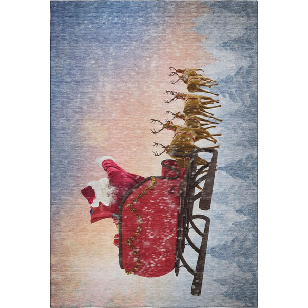 HomeRoots 9' X 12' Bold Geometric Washable Area Rug with UV Protection - Stylish, Durable, Stain Resistant Design 646408