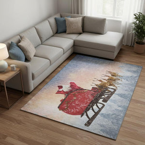 HomeRoots 9' X 12' Bold Geometric Washable Area Rug with UV Protection - Stylish, Durable, Stain Resistant Design 646408