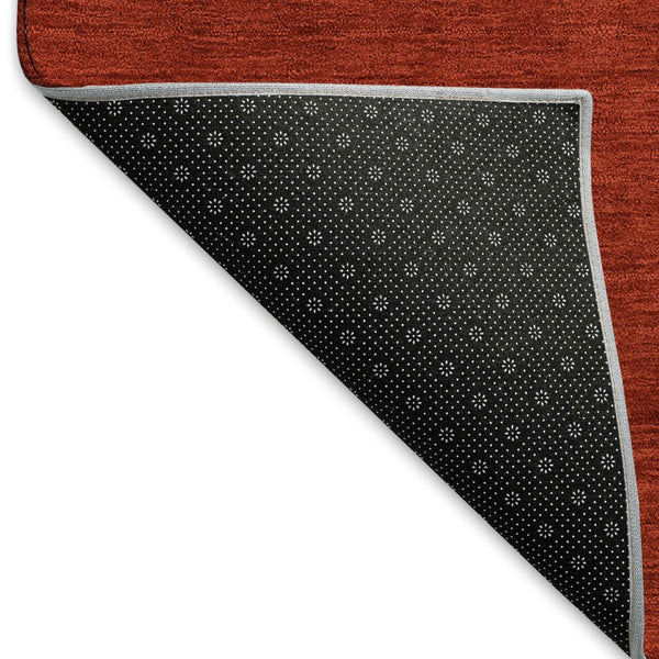 HomeRoots 5' X 8' Vibrant Ruby Red, Green & Ivory Geometric Area Rug - Washable, Stain Resistant & UV Protected 646435