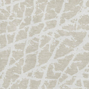 HomeRoots 9' X 12' Stylish Beige & Ivory Abstract Area Rug - Washable, UV Protected, Ideal for Homes with Kids & Pets 646517