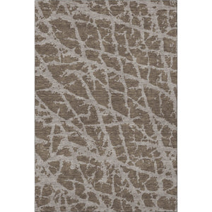 HomeRoots 10' X 14' Brown And Ivory Abstract Washable Area Rug - Stain-Resistant, UV Protected & Stylish 646530