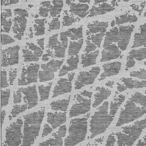 HomeRoots 5' X 8' Charcoal Ivory Abstract Area Rug - Washable, UV-Protected, Stain-Resistant & Stylish Comfort 646532