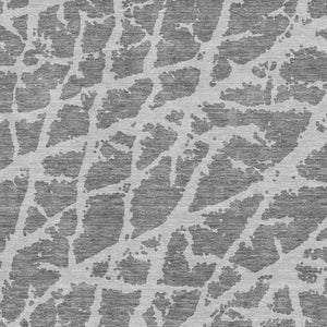 HomeRoots 10' X 14' Charcoal & Ivory Abstract Washable Area Rug with UV Protection for Stylish Living Spaces 646536