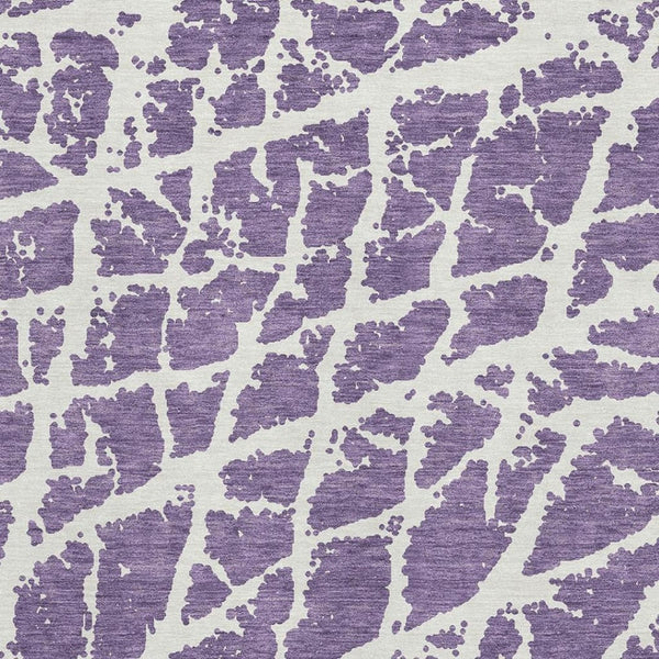 HomeRoots 5' X 8' Stylish Purple and Ivory Abstract Area Rug – Washable, Stain-Resistant, UV Protected Design! 646580