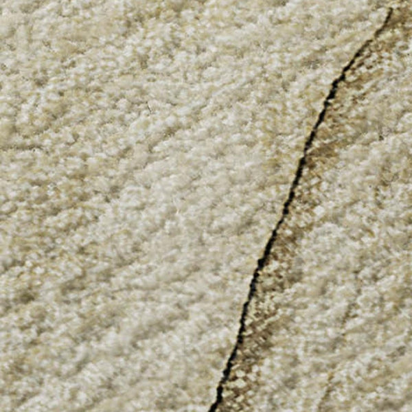 HomeRoots 8' X 10' Beige And Ivory Abstract Washable Area Rug - UV Protected, Durable, Modern Design for Homes 646606