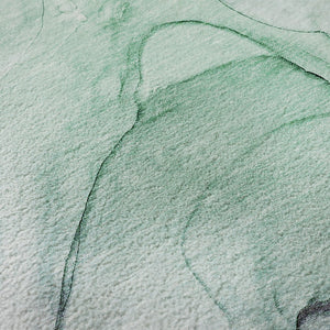 HomeRoots 8' X 10' Blue and Green Abstract Area Rug - Washable, UV-Protected, Stain-Resistant for Modern Spaces 646612