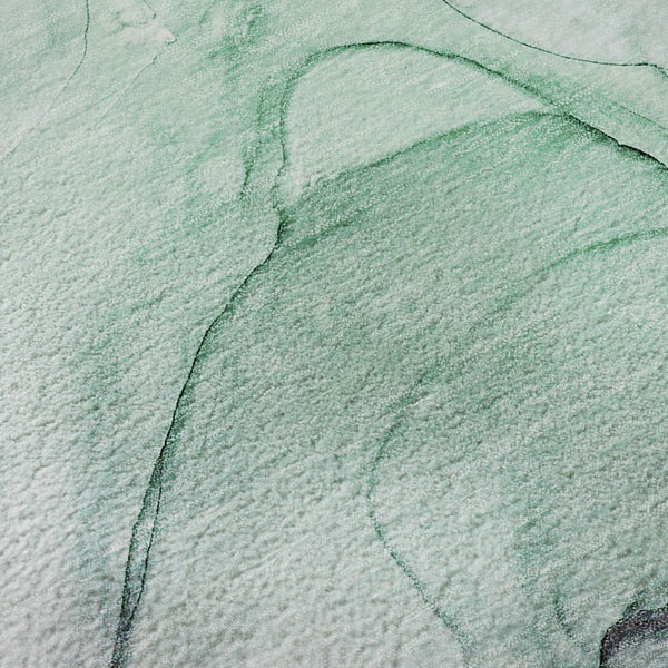 HomeRoots 8' X 10' Blue and Green Abstract Area Rug - Washable, UV-Protected, Stain-Resistant for Modern Spaces 646612