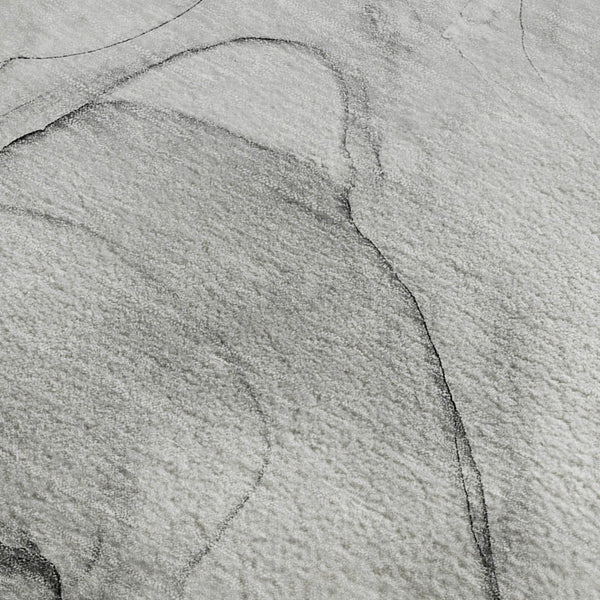 HomeRoots 9' X 12' Gray and Charcoal Abstract Area Rug - Washable, UV Protected, Durable for Busy Homes 646625