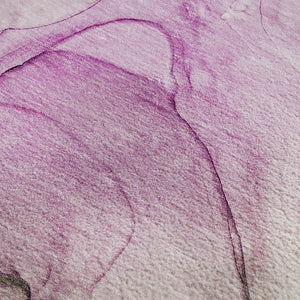 HomeRoots 5' X 8' Pink and Ivory Abstract Area Rug - Washable, UV-Protected, Stylish & Durable for Any Space 646640