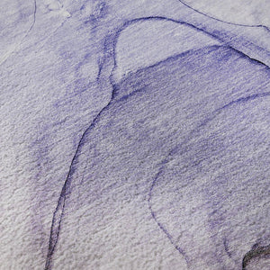 HomeRoots 5' X 8' Purple and Ivory Abstract Area Rug - Durable, Washable, Stain-Resistant with UV Protection! 646646