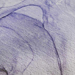 HomeRoots 5' X 8' Purple and Ivory Abstract Area Rug - Durable, Washable, Stain-Resistant with UV Protection! 646646