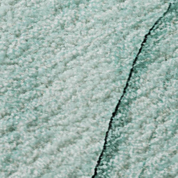 HomeRoots 5' X 8' Teal and Ivory Abstract Area Rug - Durable, Washable, UV Protected for Modern Living Spaces 646652