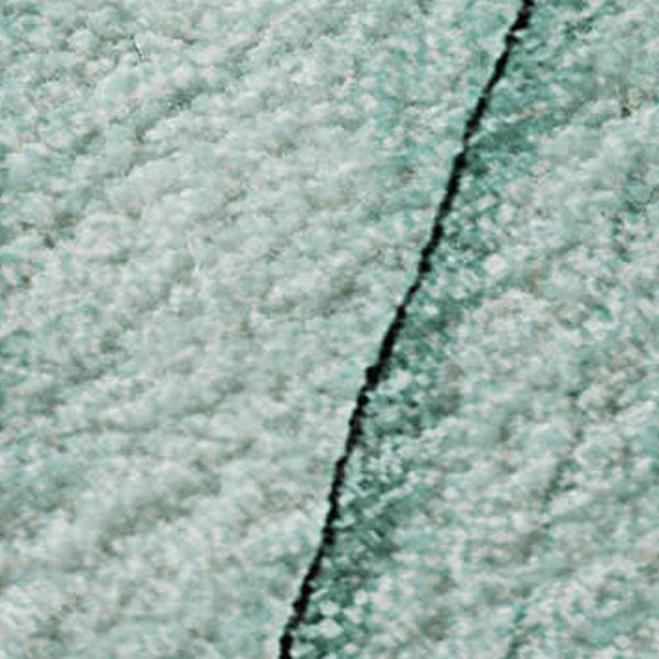 HomeRoots 8' X 10' Teal and Ivory Abstract Washable Area Rug with UV Protection for Busy Homes and Pets 646654
