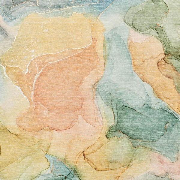 HomeRoots 5' X 8' Colorful Abstract Washable Area Rug with UV Protection—Durable, Stain-Resistant & Stylish! 646700