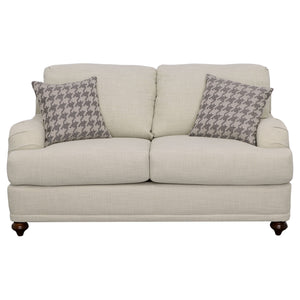 English Elm Anderson Light Grey 2-Piece Farmhouse Sofa & Loveseat Set with High-Density Foam, Reversible Cushions B062S00843