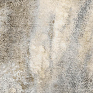 HomeRoots 5' X 8' Stylish Beige and Ivory Abstract Area Rug - Washable, UV Protected, Stain-Resistant Design! 646764