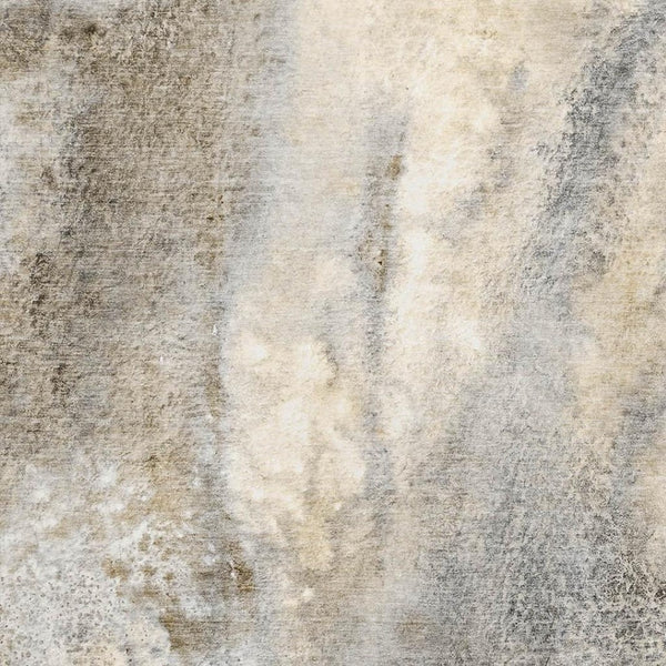 HomeRoots 5' X 8' Stylish Beige and Ivory Abstract Area Rug - Washable, UV Protected, Stain-Resistant Design! 646764