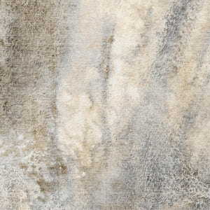 HomeRoots 8' X 10' Beige & Ivory Abstract Area Rug – Washable, Stain Resistant, UV Protected for Modern Homes 646766