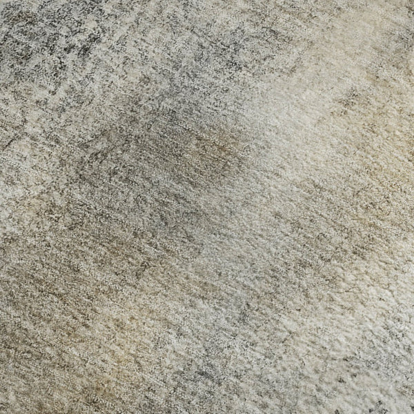 HomeRoots 9' X 12' Beige And Ivory Abstract Washable Area Rug – Stylish, Durable, UV-Protected for High-Traffic Homes 646767