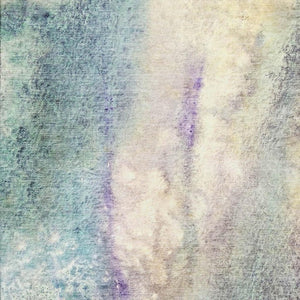 HomeRoots 5' Abstract Area Rug in Blue, Purple & Ivory – Washable, UV Protected & Durable for High Traffic Areas 646770