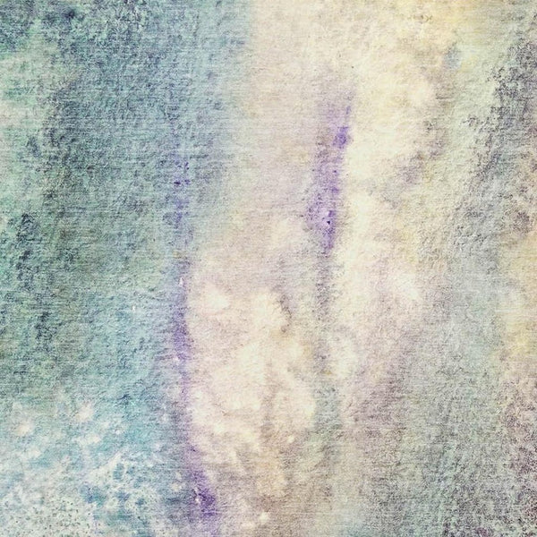 HomeRoots 5' Abstract Area Rug in Blue, Purple & Ivory – Washable, UV Protected & Durable for High Traffic Areas 646770