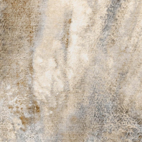HomeRoots 5' X 8' Stylish Brown and Ivory Abstract Area Rug - Washable, UV Protected for Durable Everyday Living 646776