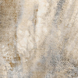 HomeRoots 10' Brown and Ivory Abstract Washable Area Rug - UV Protected, Durable, Modern Design for Any Space 646780