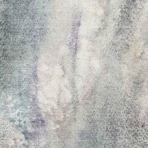 HomeRoots 10' X 14' Ivory And Purple Abstract Area Rug - Durable, Washable, UV-Protected for Modern Spaces 646786