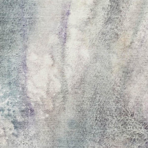 HomeRoots 10' X 14' Ivory And Purple Abstract Area Rug - Durable, Washable, UV-Protected for Modern Spaces 646786