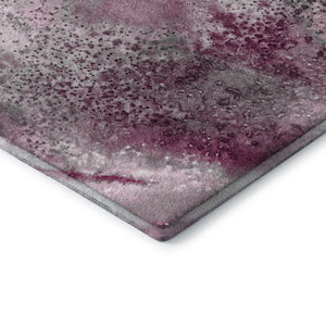 HomeRoots 8' X 10' Contemporary Pink and Ivory Abstract Area Rug – Washable, UV-Protected, Durable Design 646796