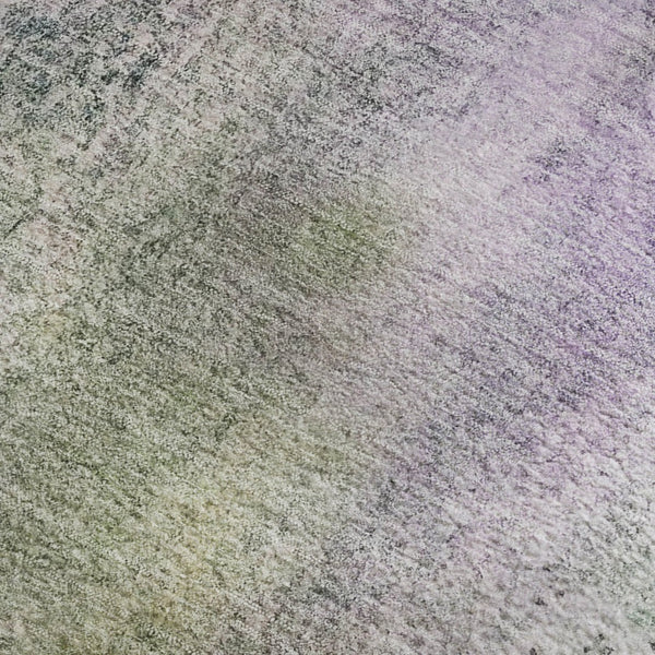 HomeRoots 8' X 10' Vibrant Purple and Green Abstract Washable Area Rug with Stain & UV Protection Features 646802