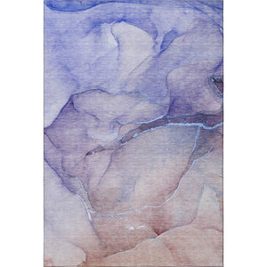 HomeRoots 10' X 14' Navy Blue & Ivory Abstract Area Rug – Stain-Resistant, UV-Protected, Soft & Durable Design 646912