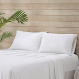 Beautyrest Tencel Polyester Blend Casual Sheet Set BR20-3895 White