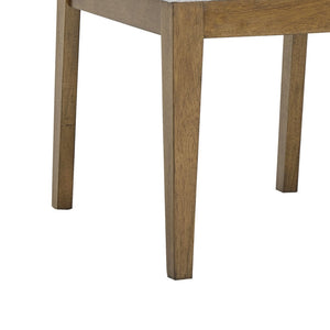 English Elm Dafne Mid-century Dining Side Chairs with Walnut Oak Frame and Padded Gray Seat B2749P413312