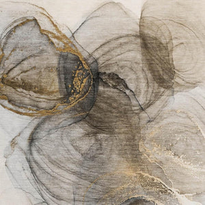 HomeRoots 8' X 10' Brown And Ivory Abstract Washable Area Rug - Durable, UV Protected, Perfect for High-Traffic Spaces! 647024
