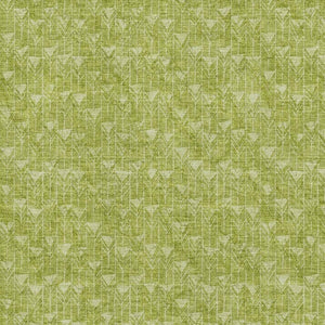 HomeRoots 8' X 10' Fern Green & Ivory Geometric Area Rug – Washable, UV-Protected, Durable, Stylish Flooring Solution 647054
