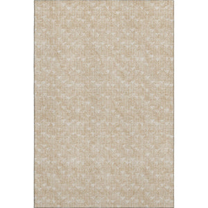 HomeRoots 10' Beige and Ivory Geometric Area Rug - Washable, UV Resistant, Perfect for High-Traffic Spaces! 647062