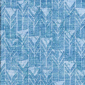 HomeRoots 5' X 8' Blue and Ivory Geometric Area Rug – Washable, Stain Resistant, UV Protected for Easy Care! 647064