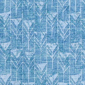 HomeRoots 8' X 10' Blue and Ivory Geometric Washable Area Rug – Stylish, Durable, UV-Protected for Every Room! 647066