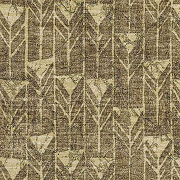 HomeRoots 10' X 14' Brown And Ivory Geometric Area Rug - Durable, Washable, UV-Protected for Active Homes 647074