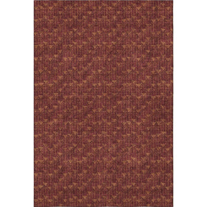 HomeRoots 5' X 8' Burgundy and Brown Geometric Area Rug - Washable, UV-Protected, Stylish & Durable for Homes 647076