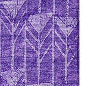 HomeRoots 5' X 8' Stylish Purple and Ivory Geometric Area Rug with UV Protection – Washable & Durable Design! 647106