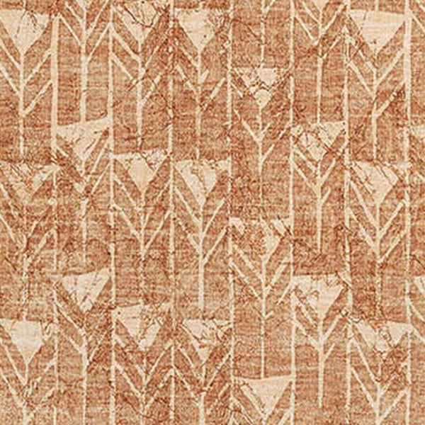 HomeRoots 8' X 10' Salmon and Ivory Geometric Area Rug - Washable, UV Protected, Durable for High-Traffic Spaces 647114