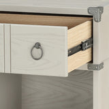 English Elm Grey 1-Drawer Nightstand